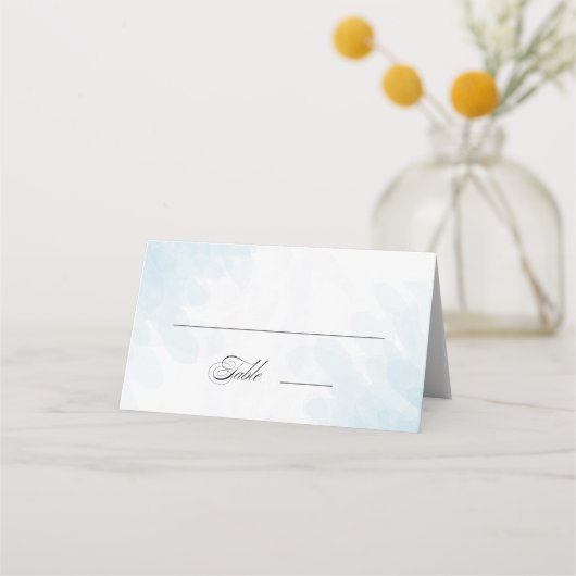 Formele Elegant Cyan Blue Waterverf Wedding (Voorkant)