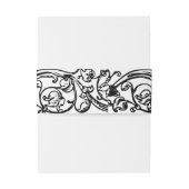  Formele Elegant Zwart-wit Uitnodigingen Wikkel (Achterkant Voorbeeld)