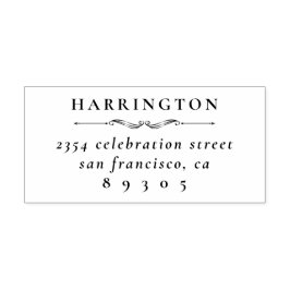 Formele familienaam retouradres 	rubberstempel