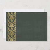 FORMELE FAUX GOLD BLACK DAMASK WORKSHOP EVAL KAART (Achterkant)