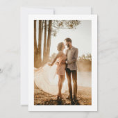 Formele foto save the date trouwkaart (Achterkant)