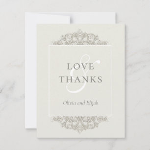 Formele Gouden Sparkle Elegantie Bedankkaart