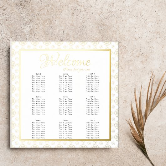 Formele ingewikkelde zitgrafiek - bruiloft folie afdrukken