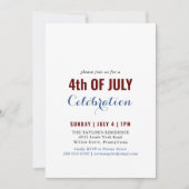 Formele Kalligrafie 4 juli Viering Kaart (Voorkant)