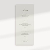 Formele kalligrafie Classic Ecru Eenvoudige bruilo Menu