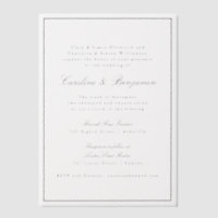 Formele klassieke grens Manuscript Elegant Wedding