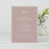 Formele Klassieke Rand Mauve Script Elegante Trouw