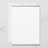 Formele Koninklijke Blauwe Bruiloft Kaart (Achterkant)