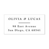 Formele koppels namen eenvoudige terugkeer adres 	rubberstempel (Afrduk)