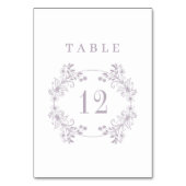 Formele Lavendel Monogram Bruiloft Kaart (Voorkant)