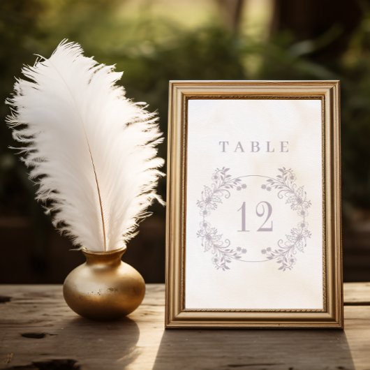 Formele Lavendel Monogram Bruiloft Kaart