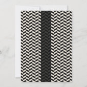 Formele moderne Chevron Graduation Party Kaart (Achterkant)