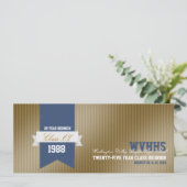 Formele moderne middelbare school kaart (Staand voorkant)