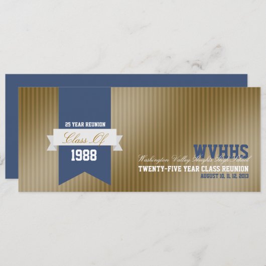 Formele moderne middelbare school kaart (Voorkant / Achterkant)