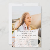 formele, moderne volledige fotouniversiteit aankondiging (Achterkant)