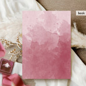 Formele Monogram Burgundy Waterverf Wedding Kaart