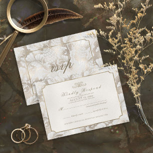 Formele Paisley Champagne ID767 RSVP Kaartje