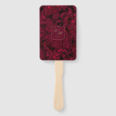 Formele Paisley Wedding Burgundy ID767 Handwaaier (Voorkant)