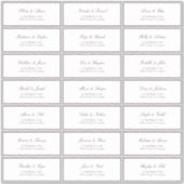 Formele plum Classic Wedding Guest Address Sticker (Voorkant)