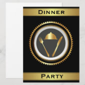 Formele Sjabloon voor uitnodigingen voor binnenpar (Voorkant / Achterkant)