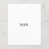 Formele traditionele uitnodiging tot weddenschap o flyer (Achterkant)