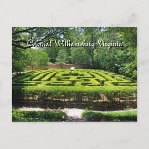 Formele tuinen Williamsburg VA Briefkaart