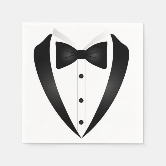 Formele Tuxedo Cocktail Servet (Voorkant)