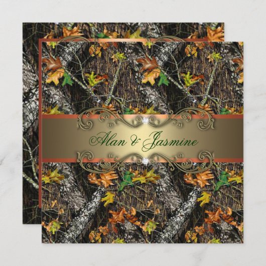 Formele uitnodiging tot weduwschap in Camo (Voorkant / Achterkant)