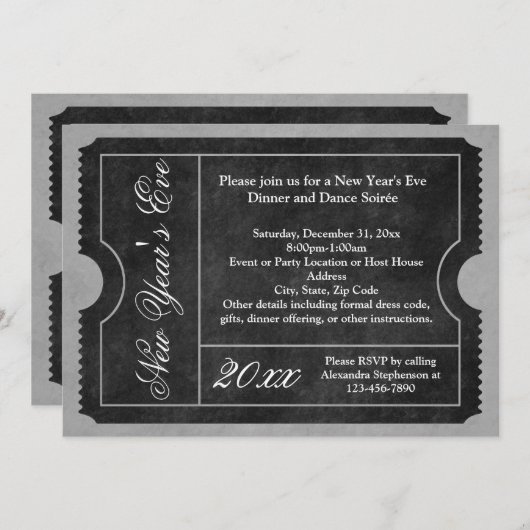 Formele uitnodiging van de Oost-Partij van het Nie (Voorkant / Achterkant)