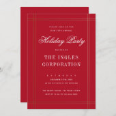 Formele uitnodiging voor feestdag (Voorkant / Achterkant)