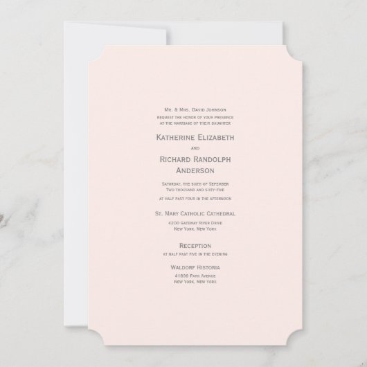 Formele uitnodiging voor het uitzenden van een wed (Voorkant)