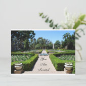 Formele uitnodiging voor tuinen (Staand voorkant)