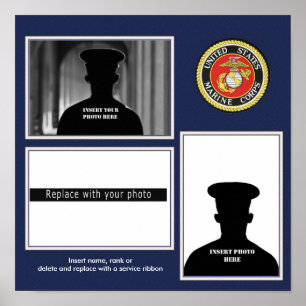 Formele USMC-fotoweergave Poster