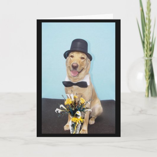 Formele verjaardagswensen kaart (Voorkant)