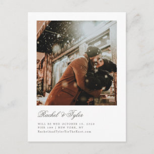 Formele Verloving van de Titel sparen de Datum Briefkaart