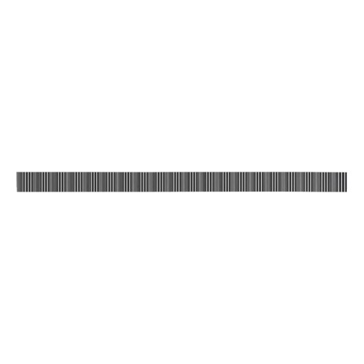 Formele Verticale Witte Strepen op Zwart Grosgrain Lint (Voorkant)