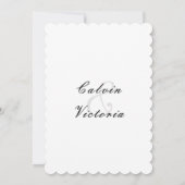 Formele Victoriaans Groomsman Kaart (Achterkant)