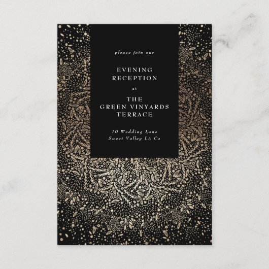 Formele whisky-handleiding Drawn Black and Gold We Informatiekaartje (Voorkant)