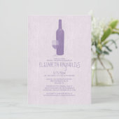 Formele wijnflessen Bridal Shower Invitations Kaart (Staand voorkant)