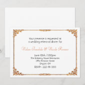 Formele Wit-trouwrepetitie Inbeluitnodiging Kaart (Voorkant / Achterkant)