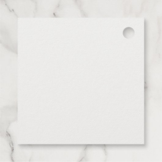 Formele witte boog lint elegante bruiloft bedankjes labels (Achterkant)