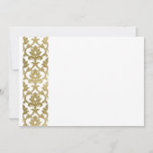 FORMELE WITTE GOLD DAMASK GRAND CEREMONY OPENEN KAART (Achterkant)