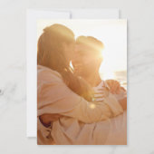 Formele Zwart & Cream Monogram Gouden Crest Foto Save The Date (Achterkant)