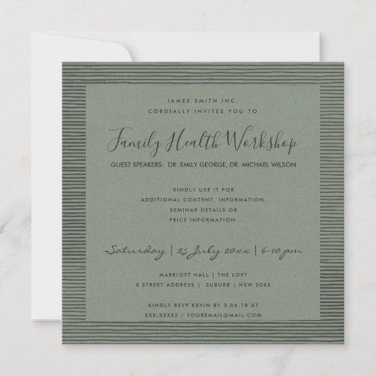 FORMELE ZWART STRIPE LINE WORKSHOP EVAL KAART (Voorkant)
