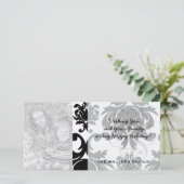 formele zwarte damp feestdagenkaart (Staand voorkant)