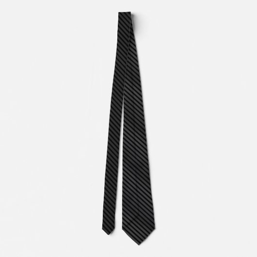 Formele zwarte diagonaal Tuxedo Stripe Stropdas (Achterkant)