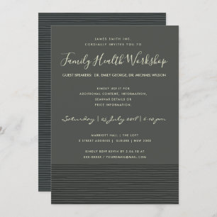 FORMELE ZWARTE STRIPE LINE WORKSHOP SEMINAR EVAL KAART