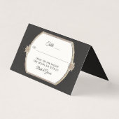 Formelle Victorian Elegant Noir n Or Réception (Front)