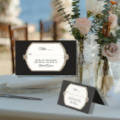 Formelle Victorian Elegant Noir n Or Réception