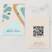 Formes Abstraites Carte d'affichage à oreille arti (Devant / Derrière)